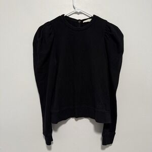 Ulla‎ Johnson Drew Puff Sleeve Pullover Bamboo Cotton Sweater Size Small
